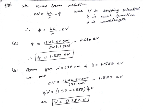 u v stopping (al 0.63b ev ev= /2 a 2 ernar- 1.53.9 ev