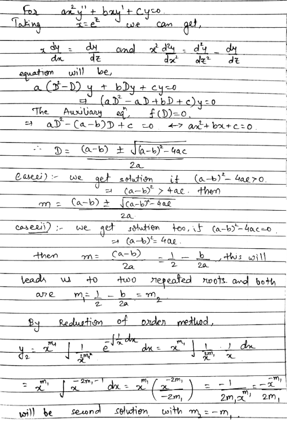 2 ay ^haytCyco. Taking cam dy dn dy dy d dy _cnd dy dz de be, will equatien bDy + cyo (aDaDthD+c)yzo f(D)-0 + Auxibany aD-Ca