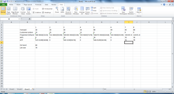 Bookd Microsoft Excel Home InsrtPage Layout Formulas Data Revie View 園 ヨーコHide Split H View side by Hide Symchronous Scrollin
