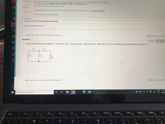 Timed Test This test has a time limit of 1 hour and 40 minutes. This test will save and submit automatically when the time ex