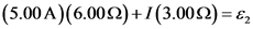 |(5.00 A) (6.00s2)+1 (3.00 2)=E,
