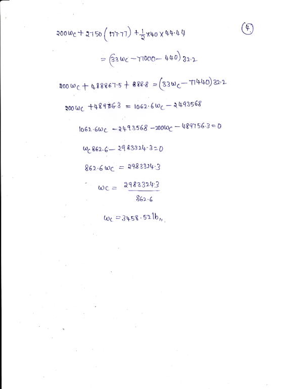 २००00 + 2750 (1777) +1x40 x 44.49 = (330c -Tboo— 440) 32.2 २००७८ + 4888675 + 888-8 = (33000-71440) 32-2- २००७e +48956-3 - 106