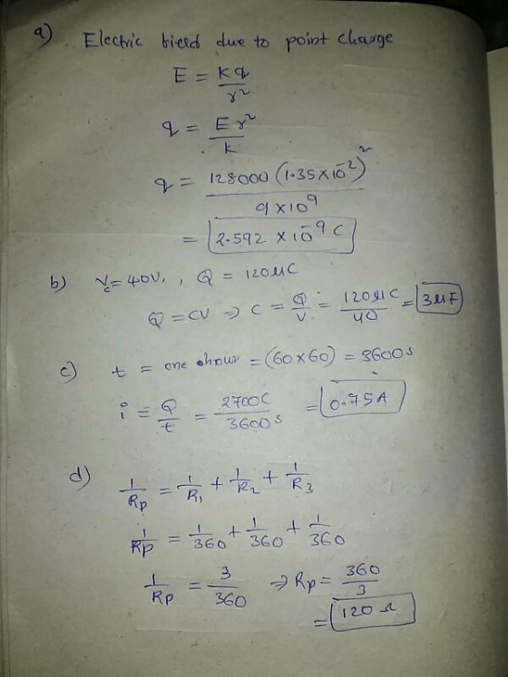4Elecic bietd due to point chage If 120 A