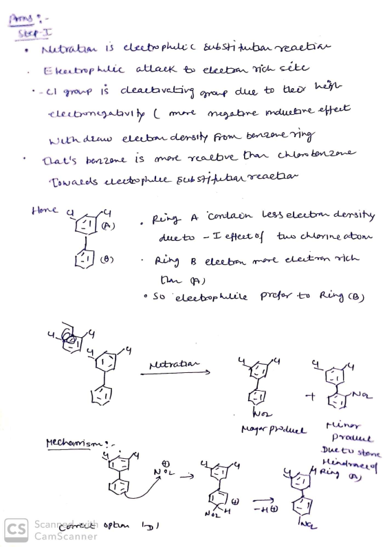 SER I • Netratar is electrophilic substitutar reactian - Electrophilic attack to elector rich sete -Cl group is cleactivating
