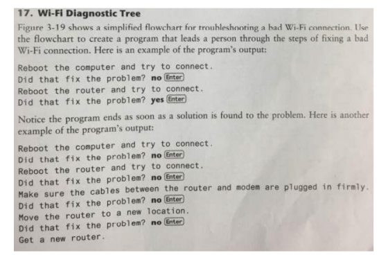 17. Wi-Fi Diagnostic Tree Figure 3-19 shows a simplified flowchart for troubleshooting a bad Wi-Fi connection. Use the flowch