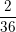 \small \frac{2}{36}