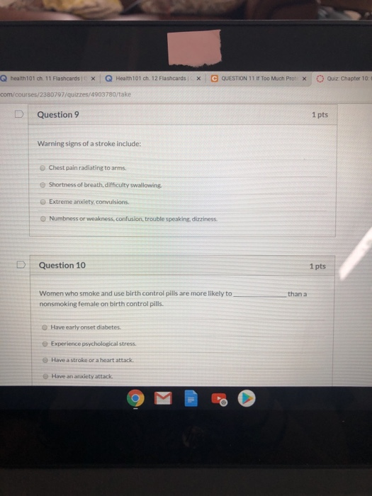 Q health 101 ch 11 Flashcards x Q Health 101 ch. 12 Flashcards x C QUESTION 11 I Too Much Protx Quiz: Chapter 10: .com/course