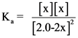 K =
[x][x]
[2.0-2x]
