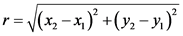 2
+(у, - у
r=
