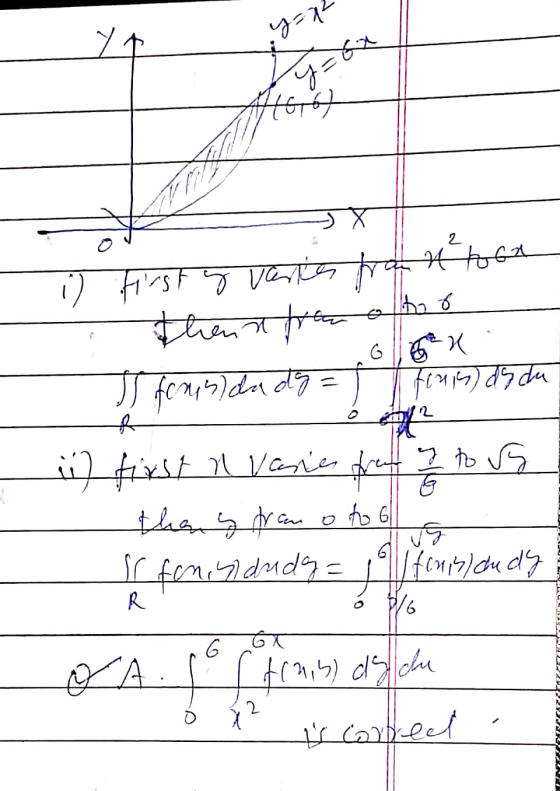 y=x2 yosa - o first y varies from a toca thens from all I founda dg = tenis de cu 12 ii) first n varies from 7 to us thans fr