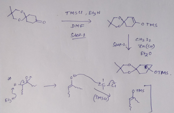 XX Etg N TMSC X O TMS DMF Step-1 CH2 I2 Stop-i Zn (Cu) OTNS TMs (Tesa) T