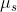\mu _{s}