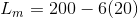 Lm = 200 – 6(20)