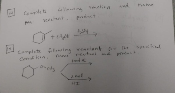 and Yenchion following veactant, pdnct name 4 Conyole ta A504 7 +Clgot 15 Complete Conditin. name fo llowins veachent r he sp
