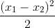 (x1 - r2)