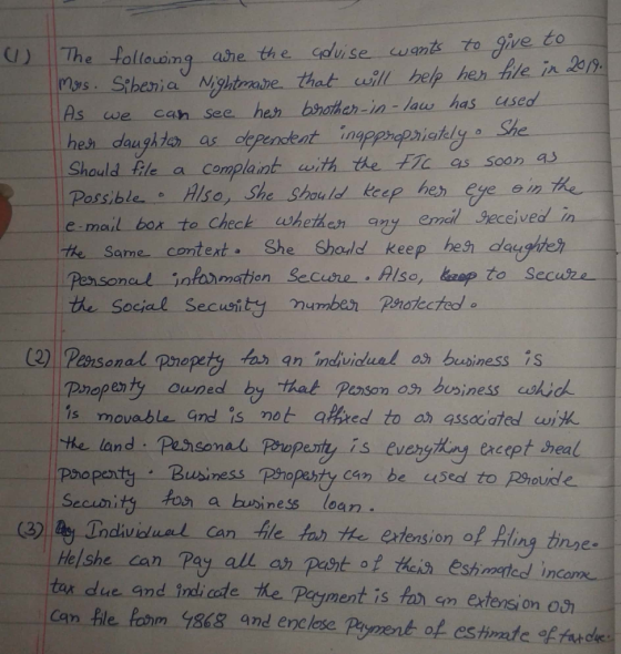 ank to ive mys. Sthenia Nghtraze that will help her le in 2er As we can see hen broah-in-lau has cased Should ile a complaint