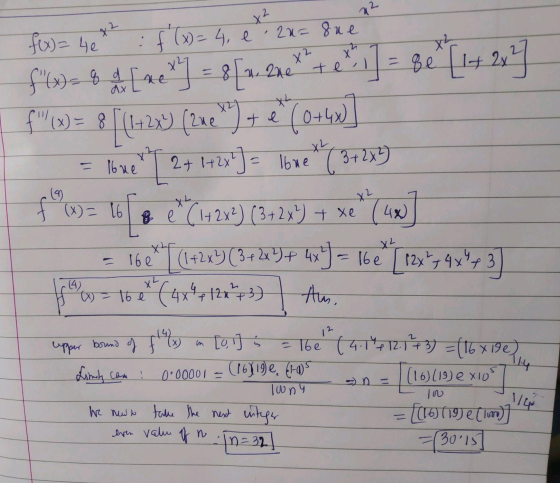 x² 42 x2 X² [ (1423) te (0+40 x² 4x) f(x)= 4e f (x) = 4, e : 20-sue f(x)= q d [me] = 8 [ n. 2net te et 1] = 8e [1+ 2x f(X)