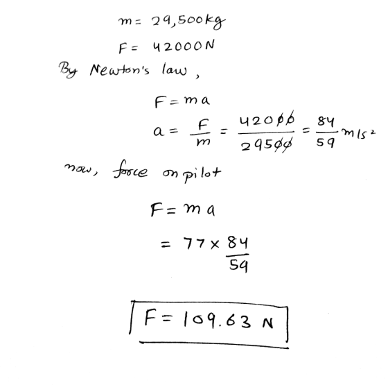 Newtons lau S4 F= 189.63 N
