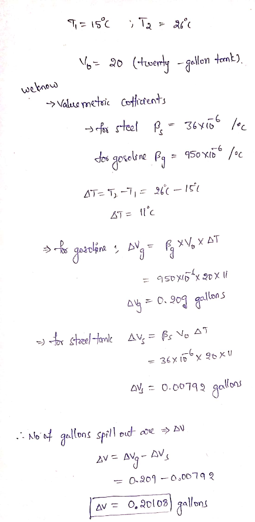 Tr15 T2a 20 (twelyallon tomt). weknow Valus metric Cothctents foteet P - 36yi 950 XibC AT= T-7 2-15 AT = 11°c AV = 950xx X li