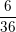 \small \frac{6}{36}