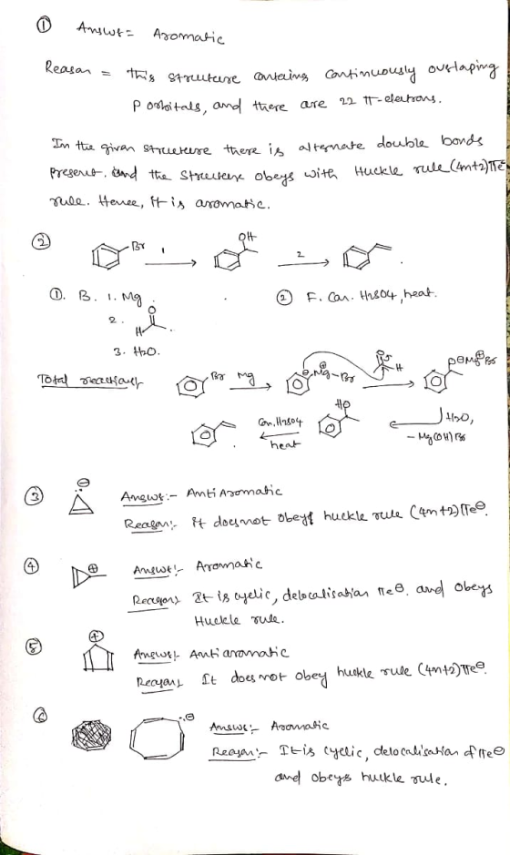 0 Answe= Aromatic Reason = this strutere is structure containg Continuously ourlaping postitals, and there are 22 t-elections