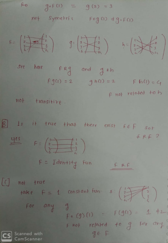 2 2 2 See here R. pro rested to not transitive. ls it true that there exis eF So 니es L, not true tak e Fニ Constant fun. 2. fo
