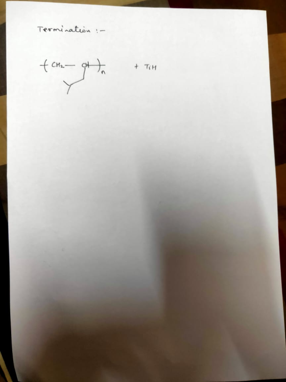 Termination :- - CH₂ - att + Tih + TIH