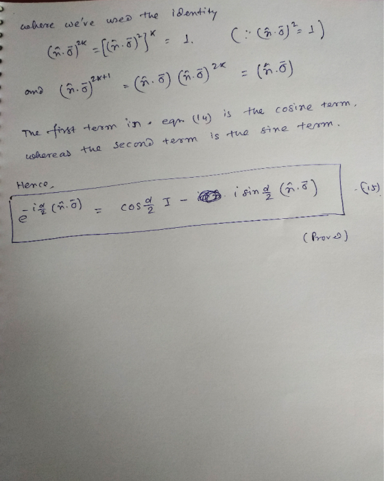 where were used the identity 66 +(68.333 3. (: (6-3)*: 1) ano (m. 3j*** (.6) (.6) 2* = (ń.) The first term in ear (14) is t