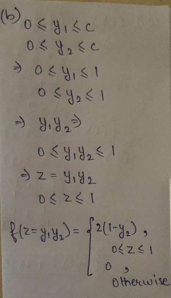 bocy,Lc Los y, cc - osy,sl osy - Y, Y₂²) osy, Y₂E1 2) z = 4, 42 oszel f(z=y, y) = f 2 (1-92), Ozzcl 0 , otherwise