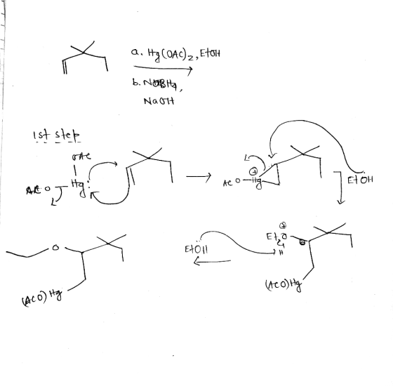 a. Hg COAC)2, E7014 b. NOB HA, NAGH ist step २ - he aitga NOH Ato Et E011 co) (ACO) tg: -