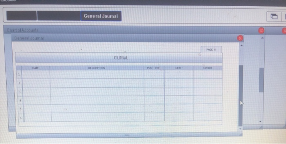 General Journal Chart of Accounts General Journal JOURNAL