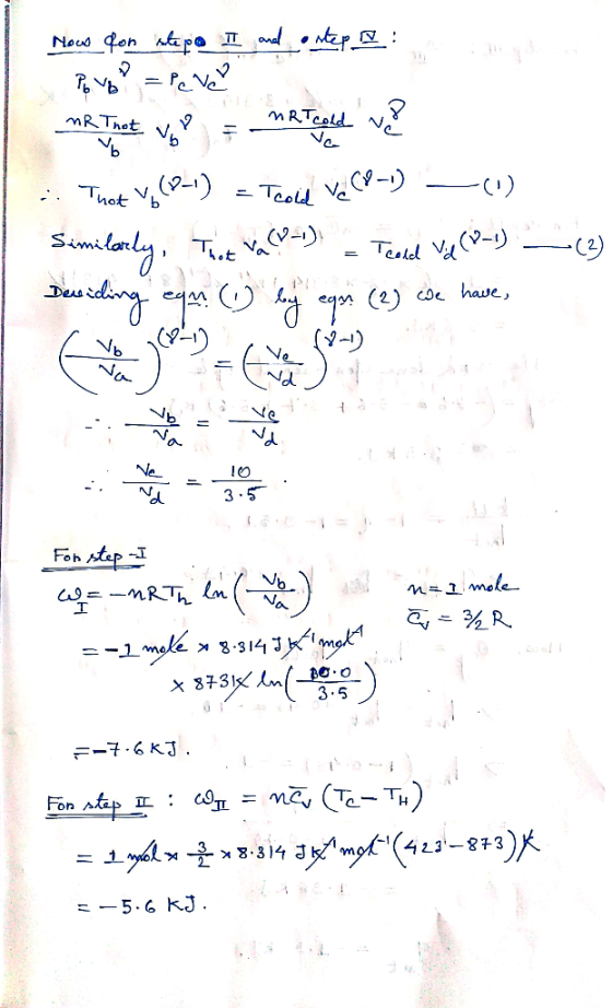 ce How lon stepa I and one pi Po vb P = Pe Va me That You = me Tole vee a. That (8-1) = Teold ve (8-1) (1) Similarly, That Ta