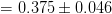 =0.375 \pm 0.046