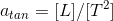 a_{tan} = [L]/[T^2]