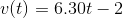r(t) = 6.30t-2