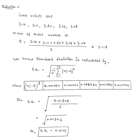 iven values cvi e 3-1u, 3.1, 3.2 03.06, 3.08 megn ob these nymber X 3-118ל 5 kmouo Standasd devia-fem us caQcu0o 5