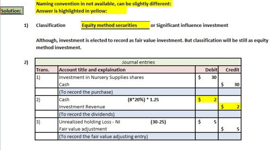 Naming convention in not available, can be slightly different: Answer is highlighted in yellow: Solution: 1) Classification E