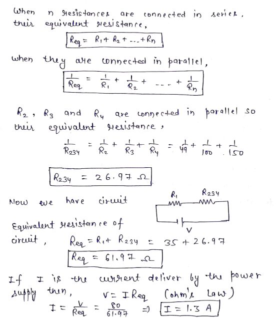 When are n resistances connected in series, their equivalent resistance, Req= Rit hat ...tRn when they are connected in paral
