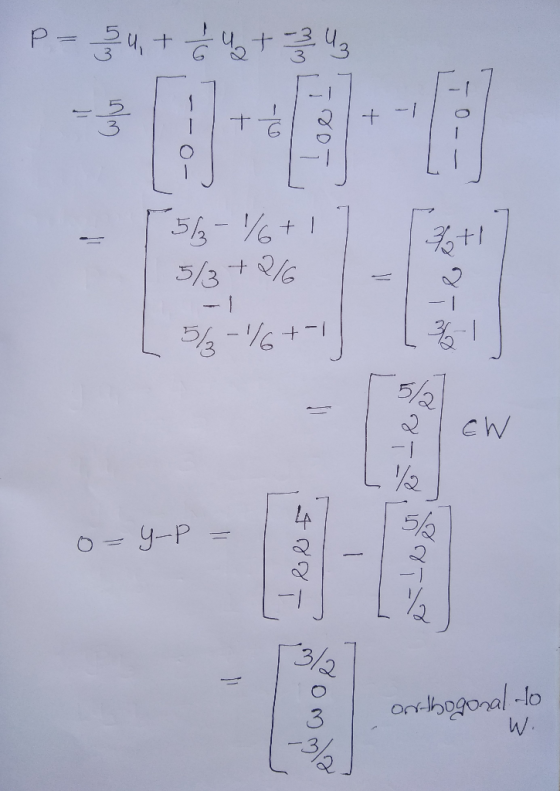 3 F0+1 + 3/3 +1 5/2 cW -i /2 s/k 9-P = 3/2 Orthogoral -lo W. Om 1 1