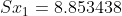 Sx 8.853438