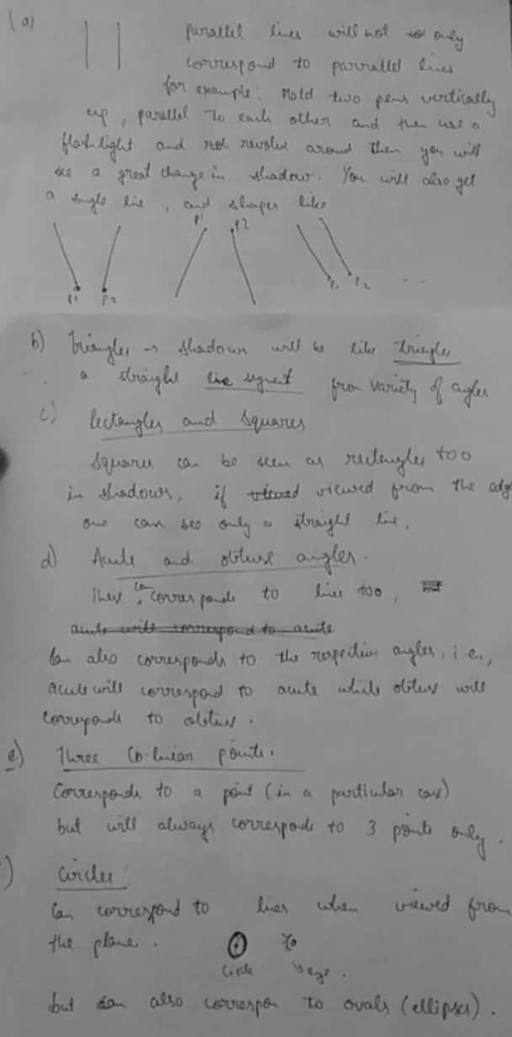 parallel lies will not only correspond to parrettes lues for example. Hold two pens vertically up, parallel to each other and