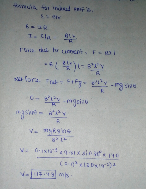 formula for Indud emf is,