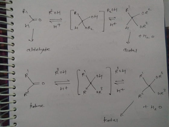 RoH ROH OH HT LH DR2 theo U aldehyde acetal RoH ce ROH 000000 0 H+ OR OR ketone it to ketal
