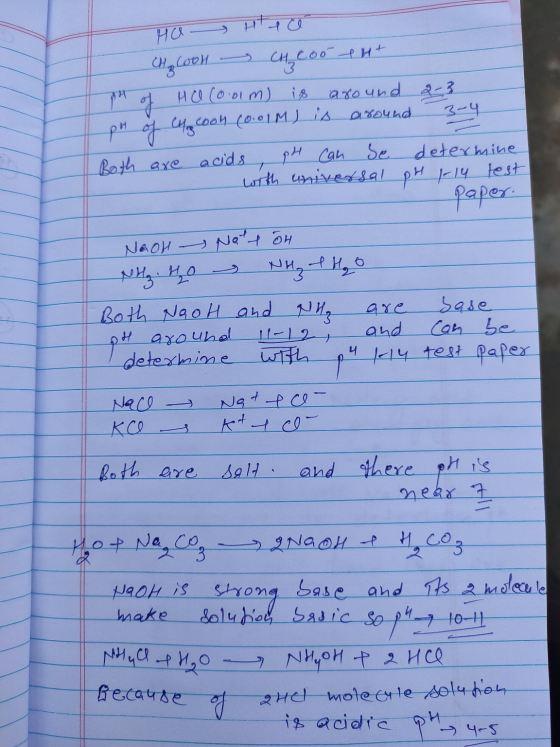 Ha Che coon CH मा 7 nee coo H+ HCO Coolm) is around 3-4 pH of c4coon (0.01M) is around Both are acids pH can be determine wit