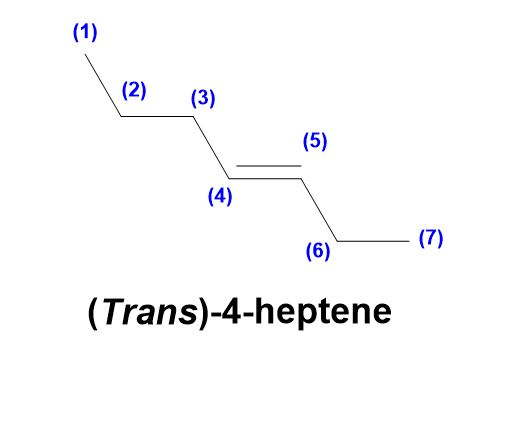 (2) (3) (5) (Trans)-4-heptene