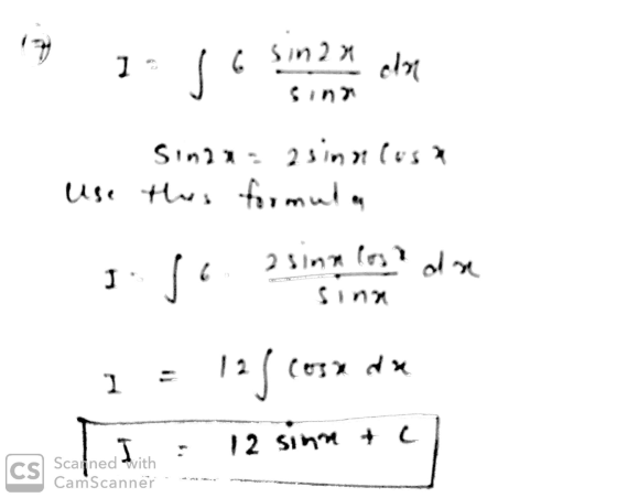 sinan ] so an Sinn Sin21 2 sinnlusa Use this formula Jis 2 sinnlos are sinn 1 = 12 / (ose da I 12 sinn CS Scanned With CamSca