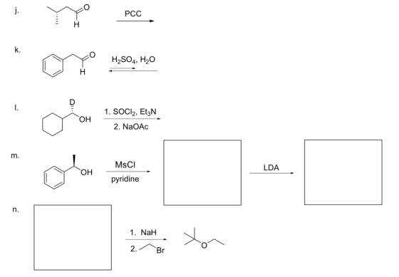 PCC २.१३ H2SO4, H20 1. SOCl2, Et3N 2. NaOAc __m. MsCI LDA pyridine 1. NaH 2./ Br