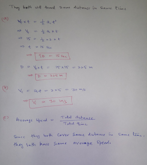 S ame nce In snme time Tatal distance Tota time っ Bawec th y beth Cever Same distauce in ame