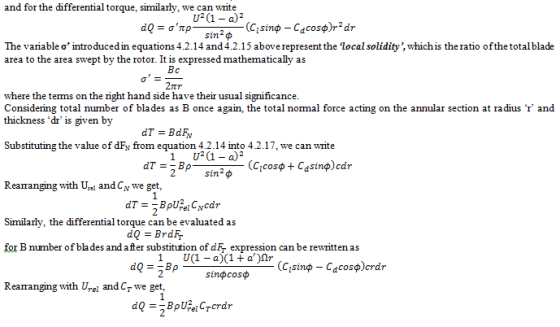 and for the differential torque, similarlv, we can write U2(1 - a2 sin2 The variable σ, introduced in equations 4 .2 . 1 4 an