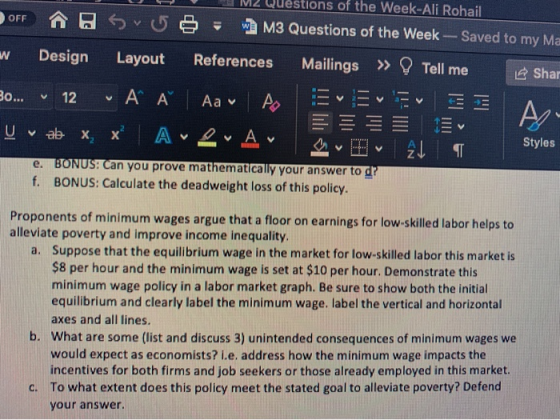 OFF sve ons of the Week-Ali Rohail W M3 Questions of the Week - Saved to my Ma w Design Layout References Mailings » Tell me